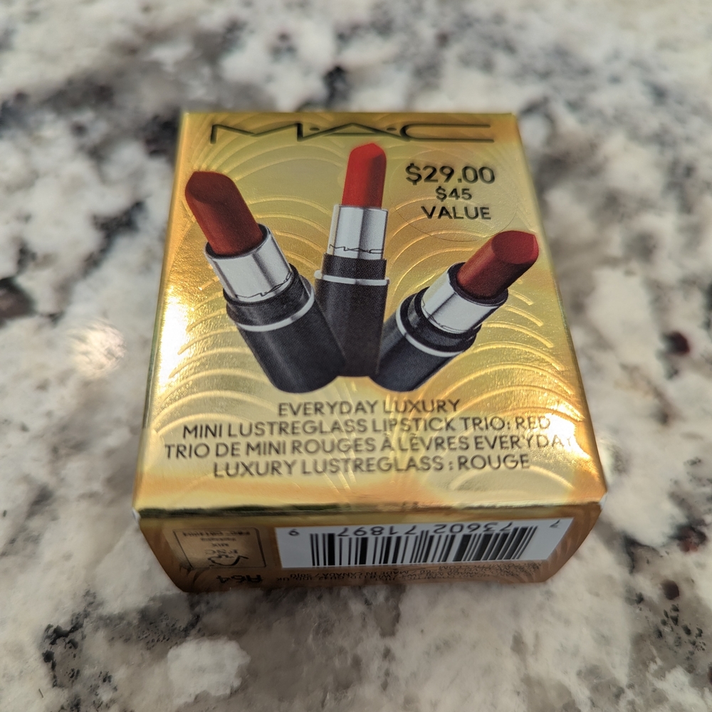 New in box MAC Cosmetics Mini Lipstick Trio